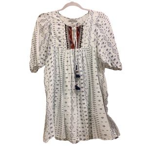 White Indian Inspired Embroidered Dress